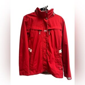 HELLY HANSEN Women’s Red Hooded Utility Jacket - Size Medium